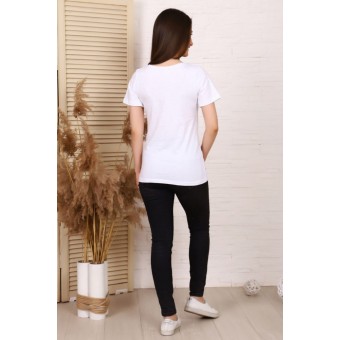 Футболка  женская       из кулирки       белая