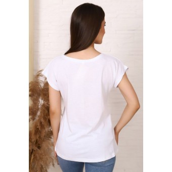 Футболка  женская       из кулирки       белая