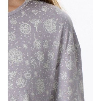 Футболка  женская       трикотажная       серая  Рисунок