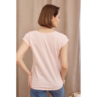 Футболка  женская       из кулирки       розовая