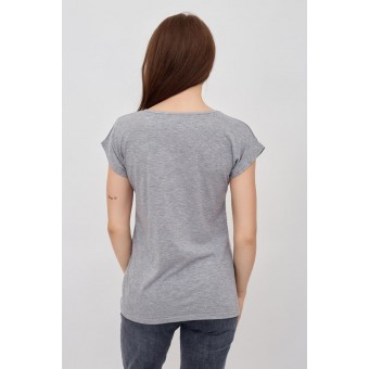 Футболка  женская       из кулирки       серая