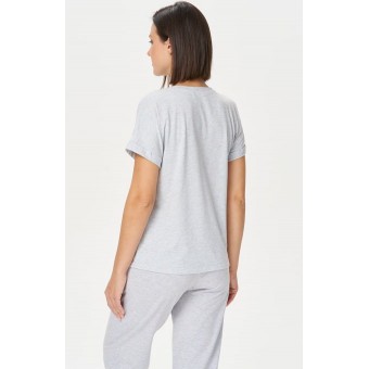 Футболка  женская       трикотажная       серая     