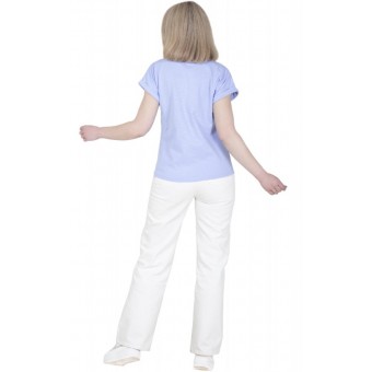 Футболка  женская       из кулирки       голубая