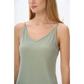 Майка  женская       трикотажная       зеленая  однотонная