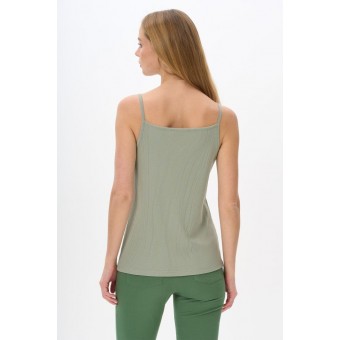 Майка  женская       трикотажная       зеленая  однотонная