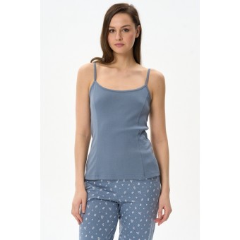 Майка  женская       трикотажная       серая  однотонная