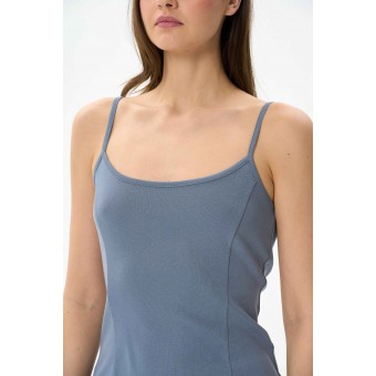 Майка  женская       трикотажная       серая  однотонная