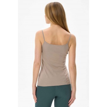 Майка  женская       трикотажная       бежевая  однотонная