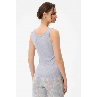 Майка  женская       трикотажная       серая  однотонная