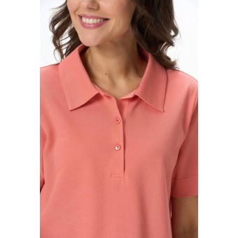 Джемпер  женский       из пике       оранжевый  однотонный