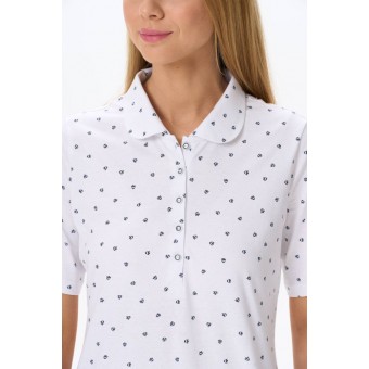 Рубашка  женская       трикотажная       белая  Рыбы