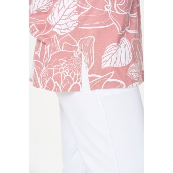 Футболка  женская       трикотажная       розовая  Цветы