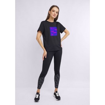 Футболка  женская       из кулирки       черная