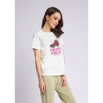 Футболка  женская       трикотажная       белая