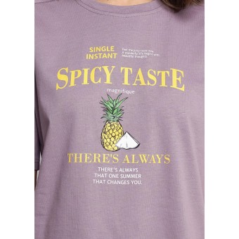 Футболка  женская       из кулирки       фиолетовая