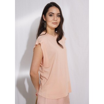 Футболка  женская       из пике       оранжевая