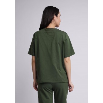 Футболка  женская       трикотажная       зеленая