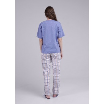 Футболка  женская       трикотажная       фиолетовая  Принт