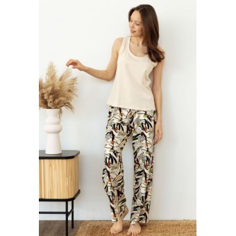 Топ  женский       трикотажный       бежевый  однотонный