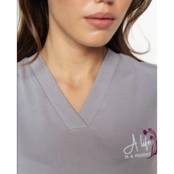 Топ  женский       трикотажный       серый