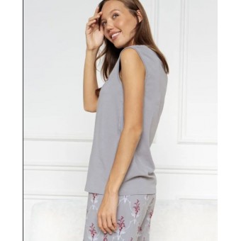 Топ  женский       трикотажный       серый