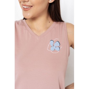 Топ  женский       трикотажный       розовый