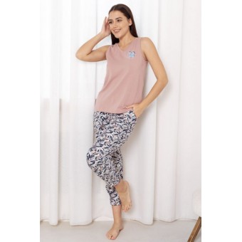 Топ  женский       трикотажный       розовый