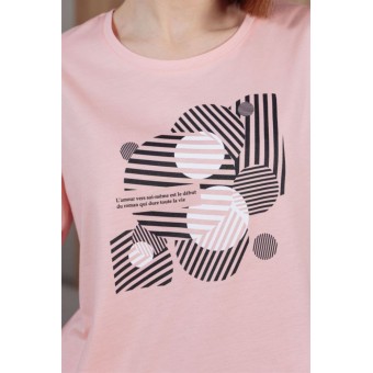 Футболка  женская       модал       Персиковый