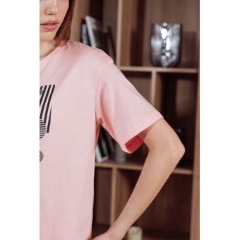 Футболка  женская       модал       Персиковый