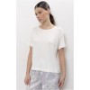 Футболка женская Бамбук Молочный однотонная Melado