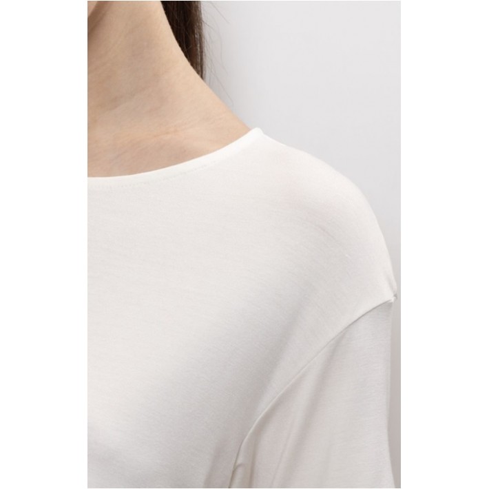 Футболка женская Бамбук Молочный однотонная Melado
