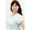 Футболка женская трикотажная Светло-зеленый однотонная Melado