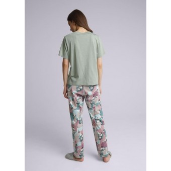 Футболка  женская       трикотажная       зеленая  однотонная