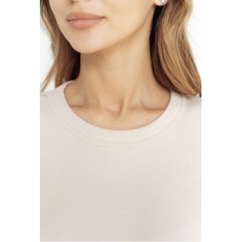 Футболка  женская       трикотажная       бежевая  однотонная Melado