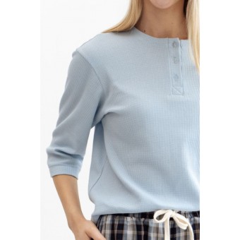 Джемпер  женский       трикотажный       Светло-голубой  однотонный