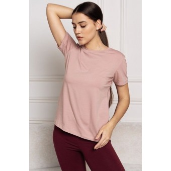 Футболка  женская       трикотажная       розовая  однотонная Melado