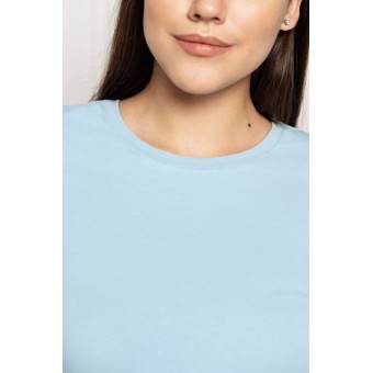 Футболка  женская       трикотажная       голубая  однотонная Melado