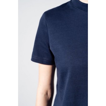 Футболка  женская       трикотажная       синяя  однотонная Melado