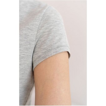 Футболка  женская       трикотажная       Светло-серый  однотонная Melado