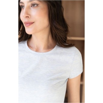 Футболка  женская       трикотажная       Светло-голубой  однотонная Melado  