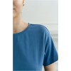 Футболка женская трикотажная голубая однотонная Melado
