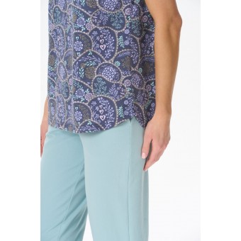 Футболка  женская       трикотажная       фиолетовая  Рисунок