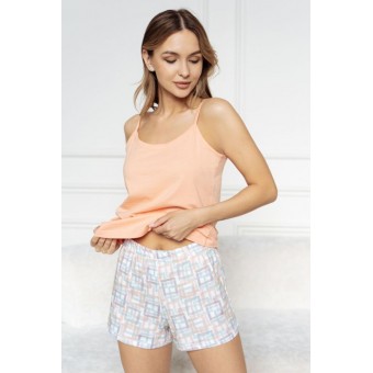 Топ  женский       трикотажный       оранжевый  однотонный