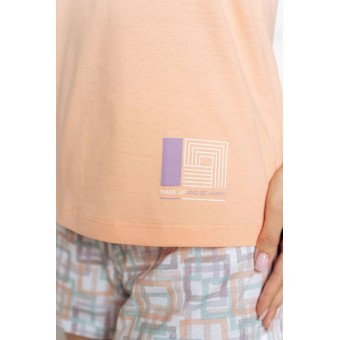 Топ  женский       трикотажный       оранжевый  однотонный