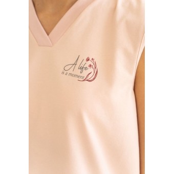 Топ  женский       трикотажный       розовый