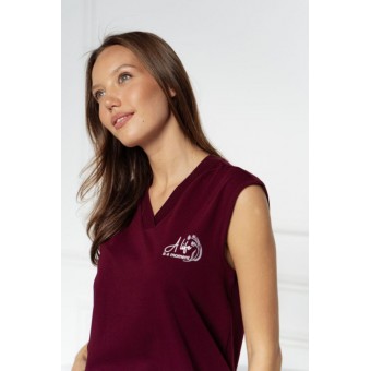 Топ  женский       трикотажный       бордовый