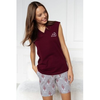 Топ  женский       трикотажный       бордовый