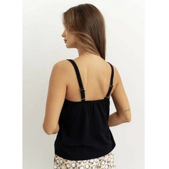 Топ  женский       трикотажный       черный