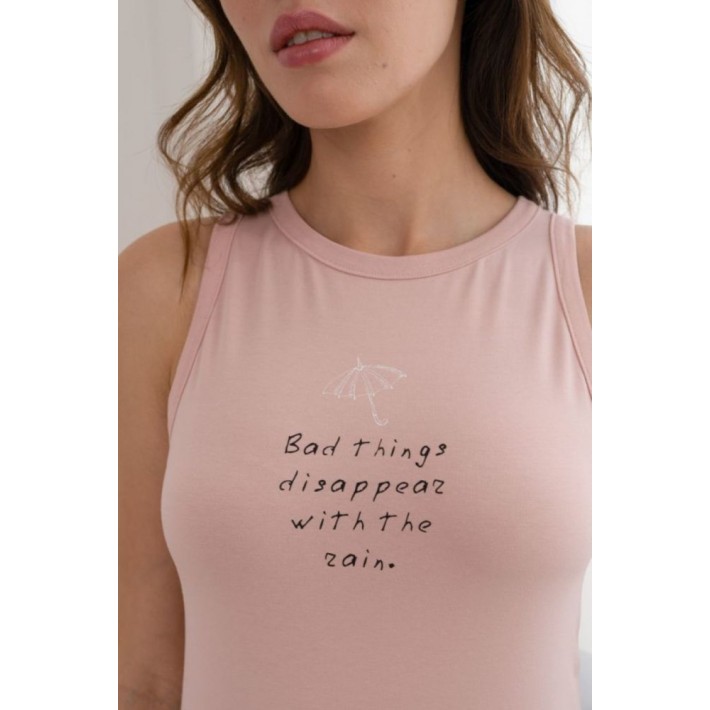 Топ женский трикотажный розовый