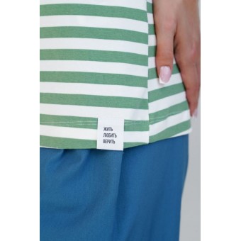 Топ  женский       трикотажный       зеленый